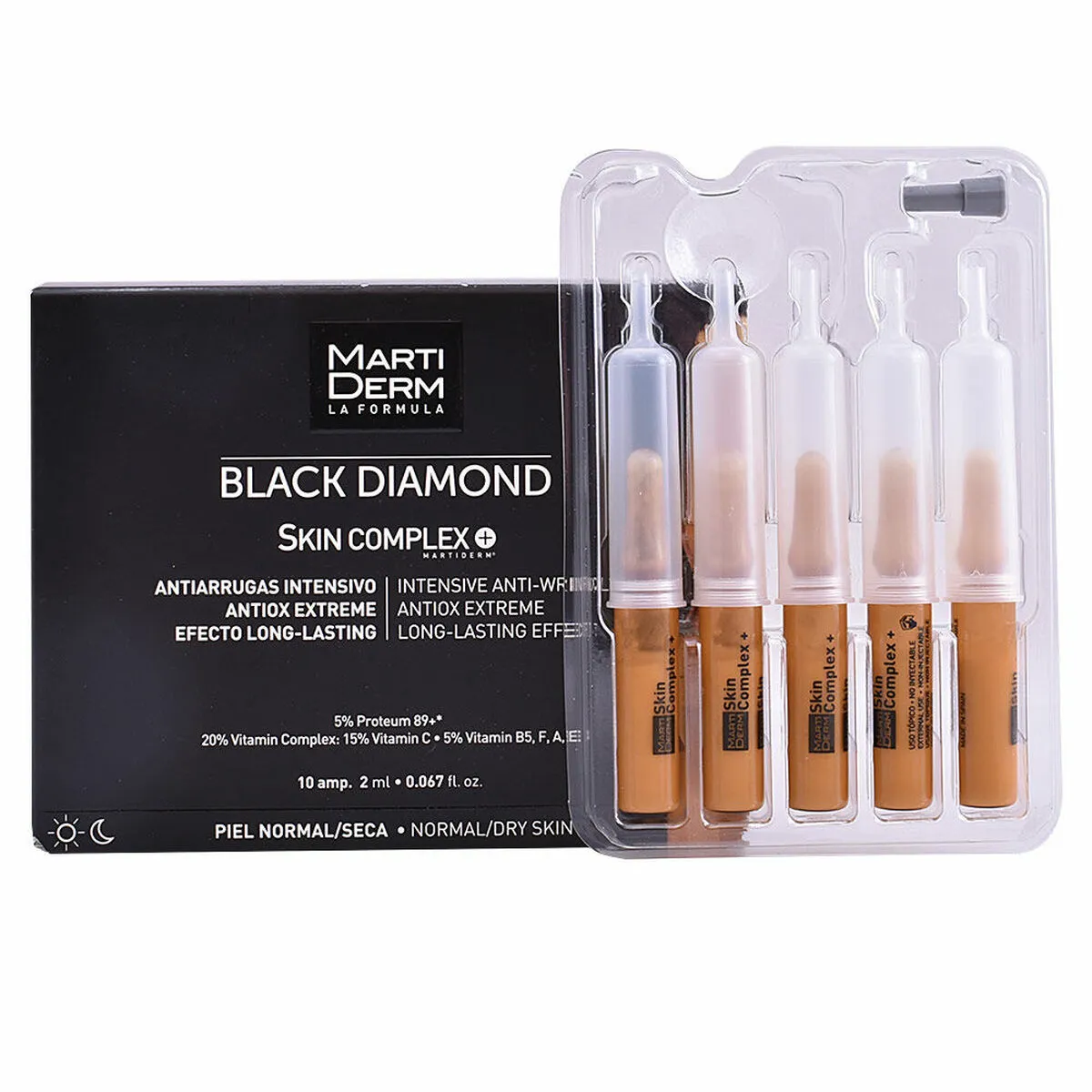 Fiale Martiderm Black Diamond Antirughe (10 x 2 ml)