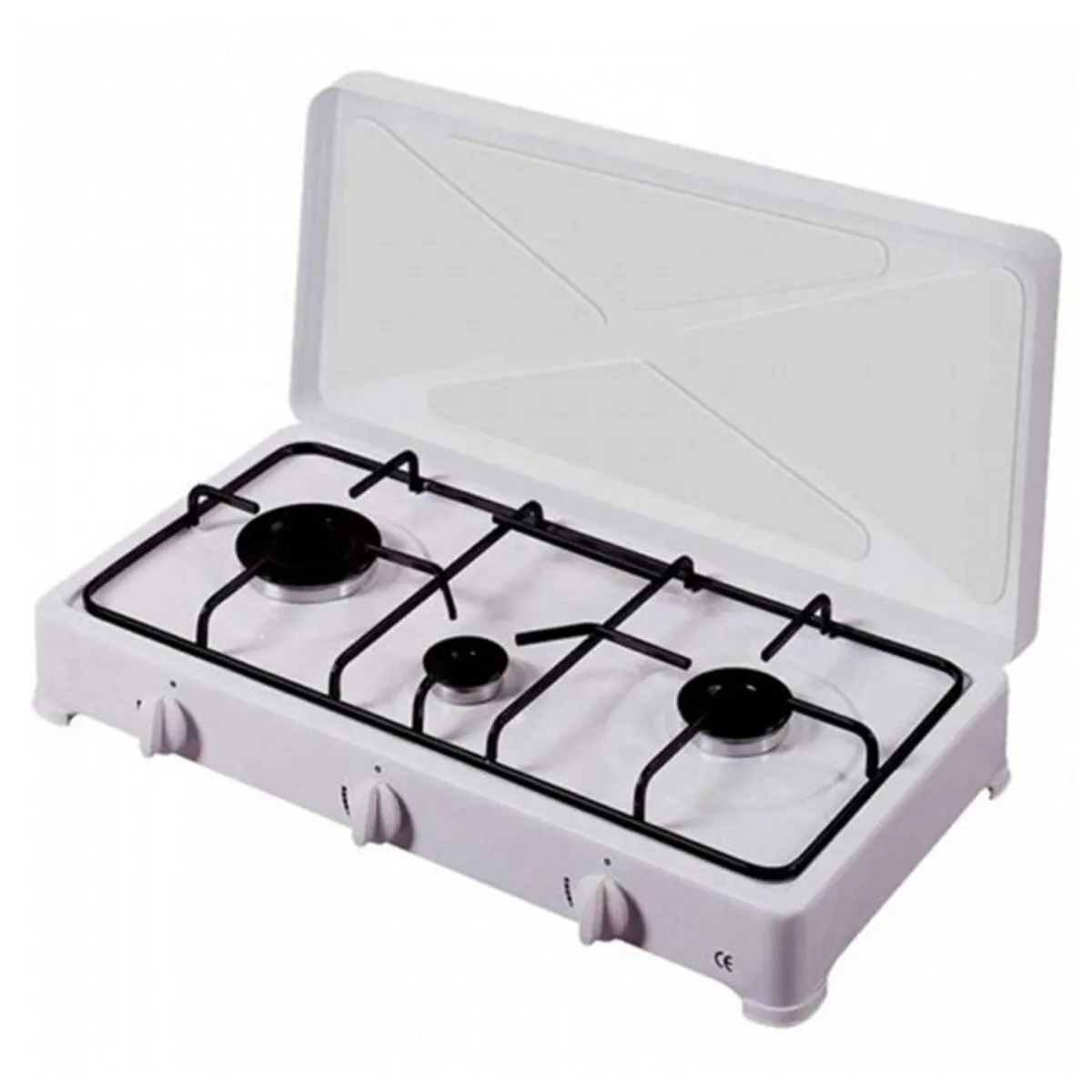 fornello a gas Vitrokitchen 300BB Bianco 3 Fornelli (32 x 60 x 12 cm)