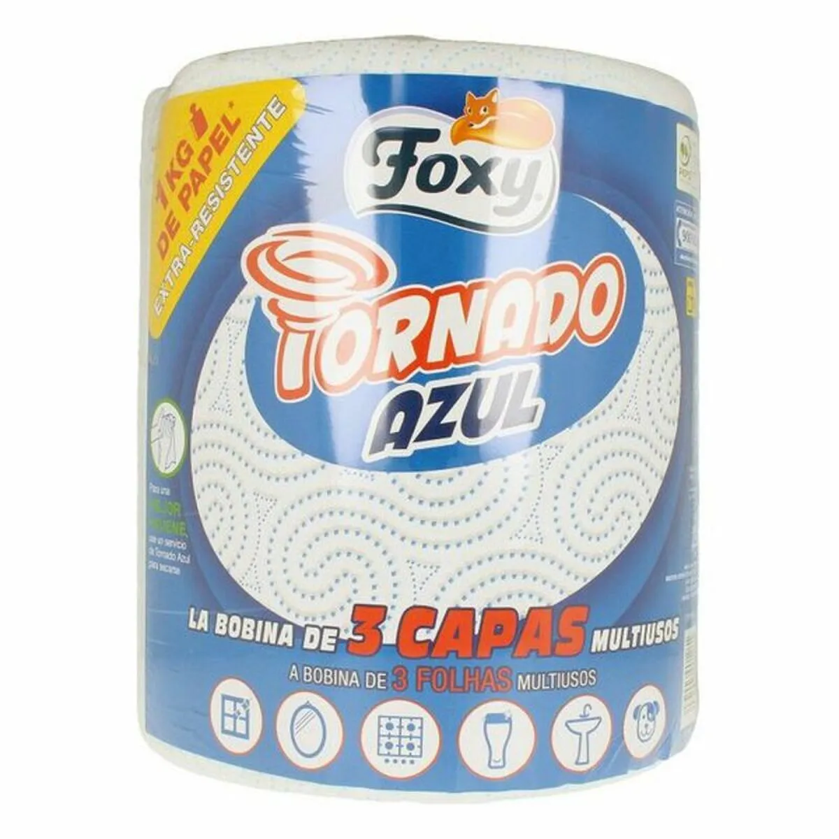 Carta da Cucina Foxy Tornado Azul 3 strati