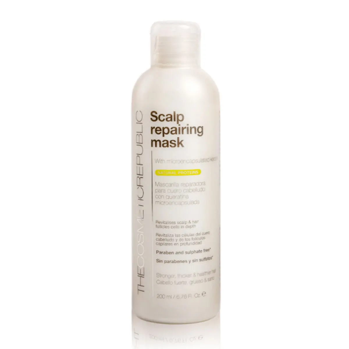 Maschera Riparatrice per Capelli Keratin The Cosmetic Republic 1300-70054 (200 ml) (1 Unità)