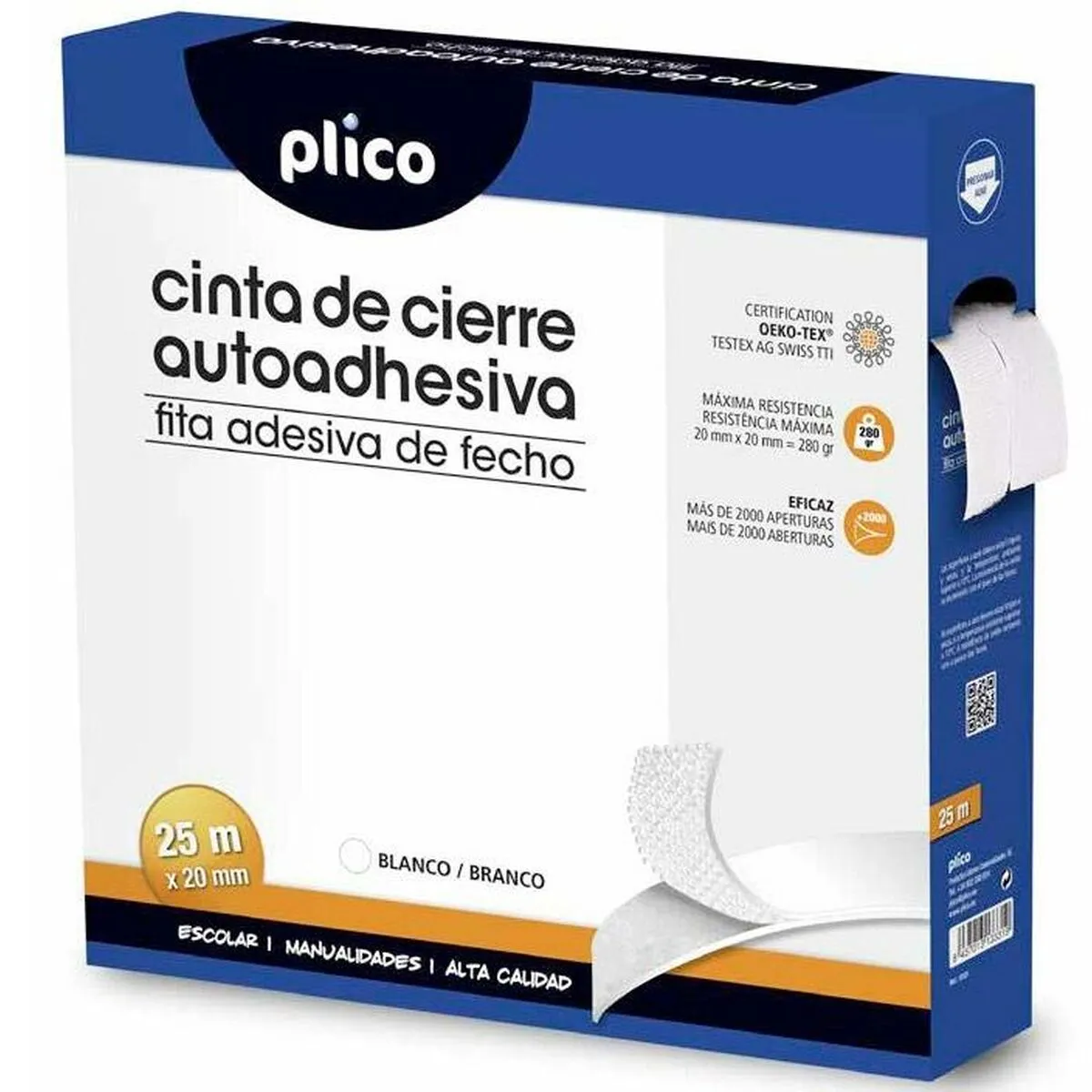 Nastro Adesivo PLICO Bianco 20 mm x 25 m