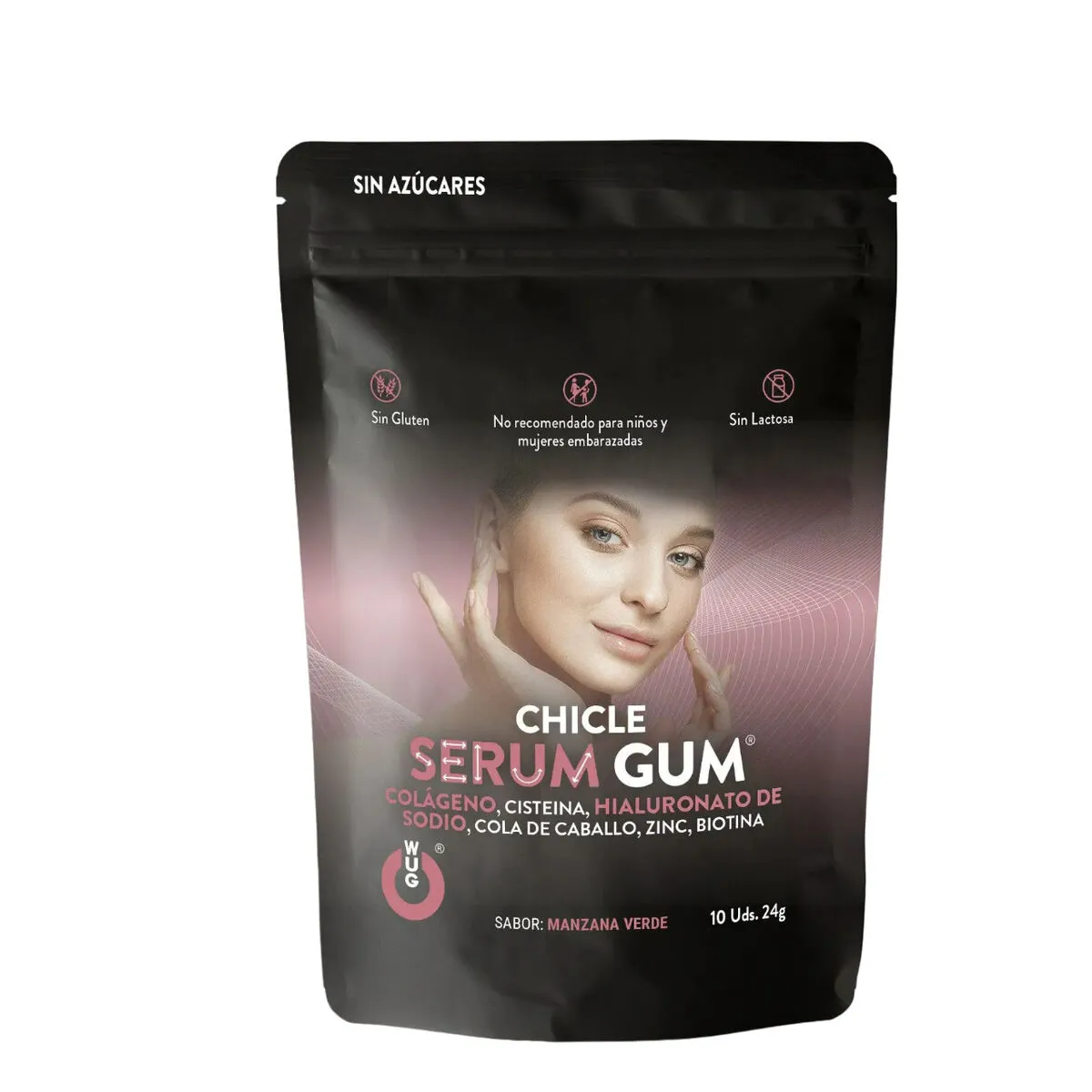 Chewing Gum WUG Serum 10 Unità 24 g Mela verde