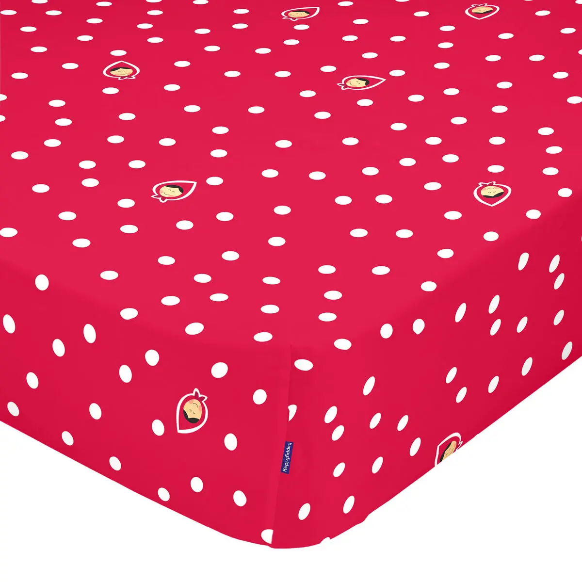 Lenzuolo con angoli HappyFriday MR FOX Rosso Multicolore 60 x 120 x 14 cm