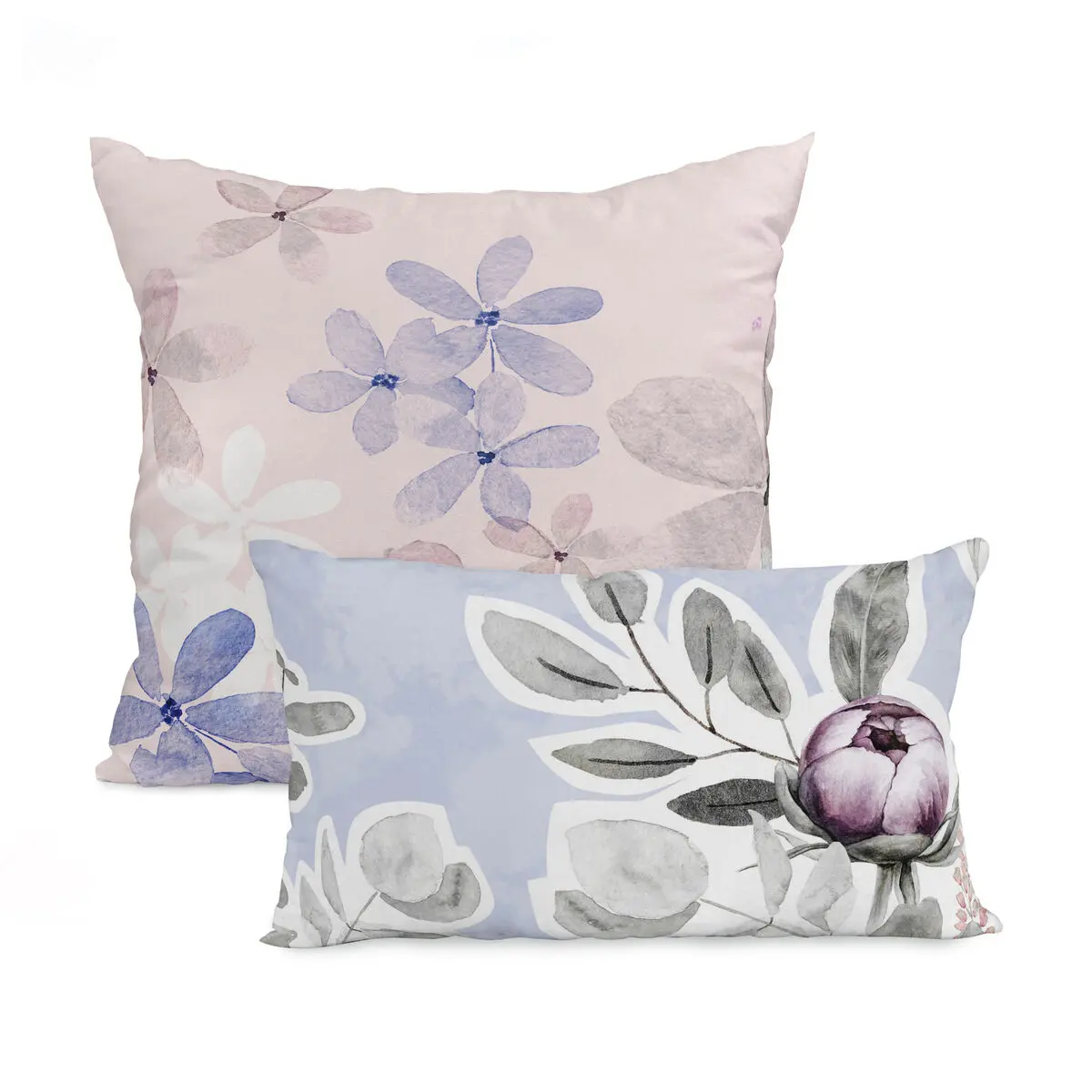 Set di copricuscini HappyFriday Delicate bouquet Multicolore 2 Pezzi