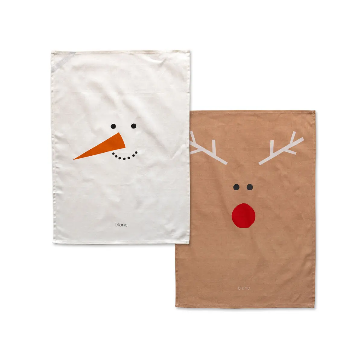 Panno da Cucina HappyFriday Xmas Snowmates Multicolore 70 x 50 cm (2 Unità)