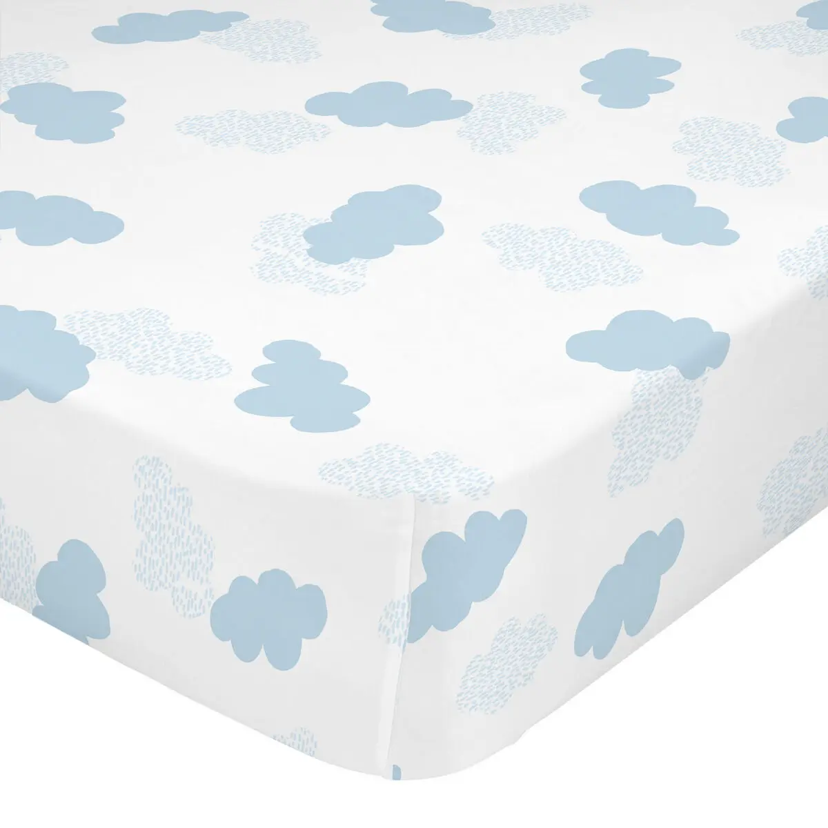 Lenzuolo con angoli HappyFriday BASIC KIDS Azzurro 105 x 200 x 32 cm