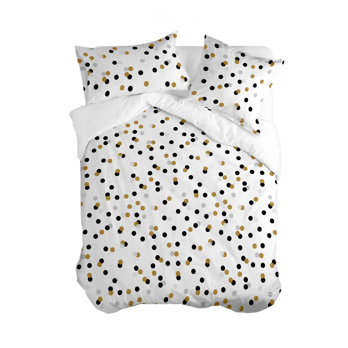 Copripiumino HappyFriday Blanc Golden dots Multicolore 140 x 200 cm