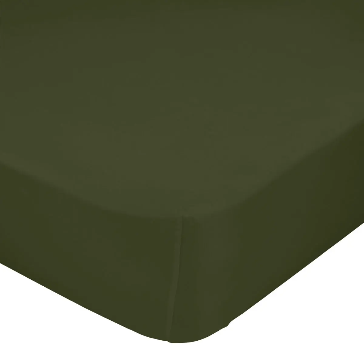 Lenzuolo con angoli HappyFriday BASIC Verde scuro 140 x 200 x 32 cm 