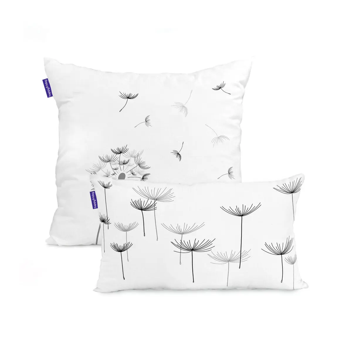 Set di copricuscini HappyFriday Blanc Dandelion Multicolore 2 Pezzi