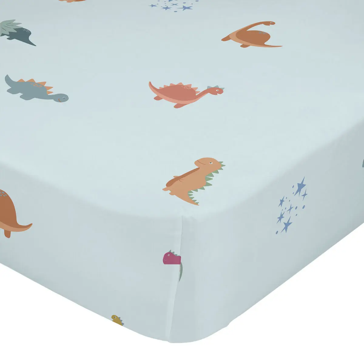 Lenzuolo con angoli HappyFriday Mini dinosaur Multicolore 105 x 200 x 32 cm