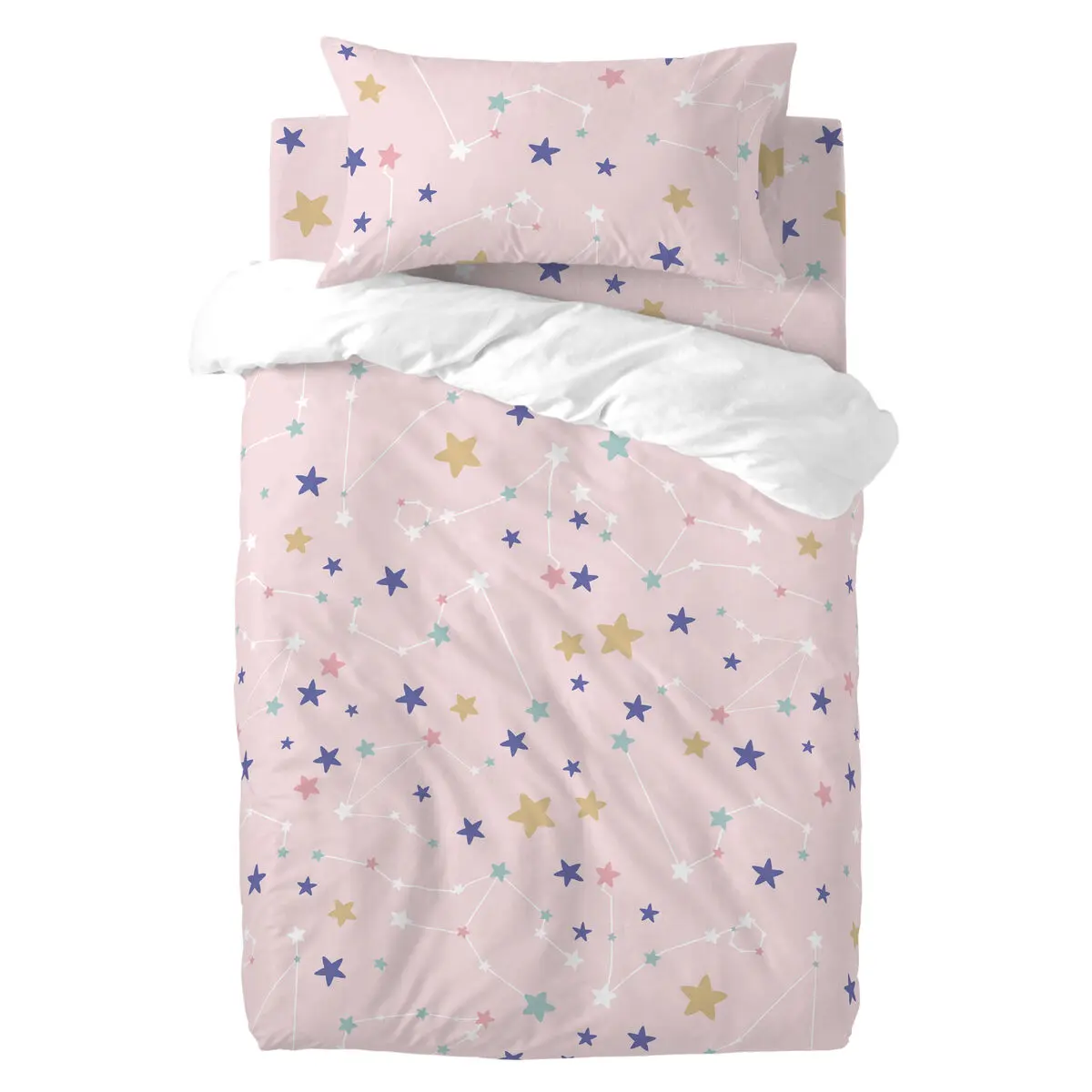 Set di copripiumino HappyFriday Mini Sky stars Multicolore Culla Neonato 2 Pezzi