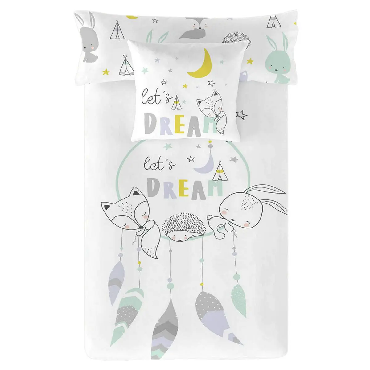 Copripiumino Cool Kids Let'S Dream Reversibile (180 x 220 cm) (Singolo)