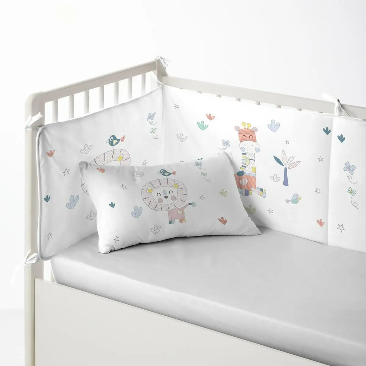 Paracolpi per culla Cool Kids Jungle 60 x 60 x 60 + 40 cm