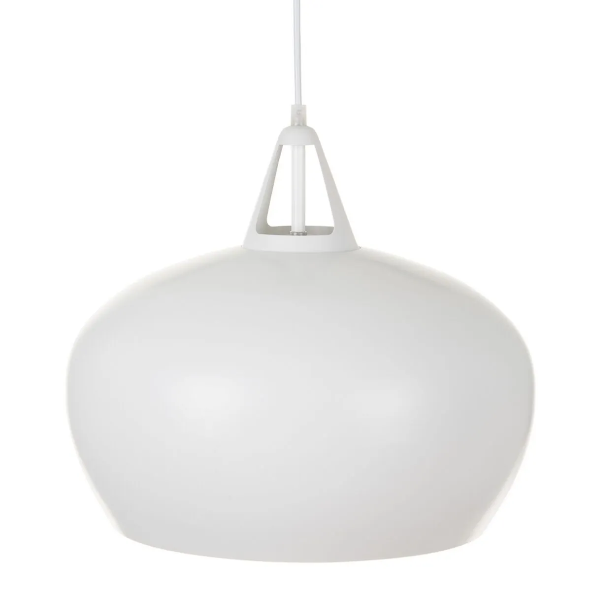 Lampadario 38 x 38 x 22 cm Alluminio Bianco