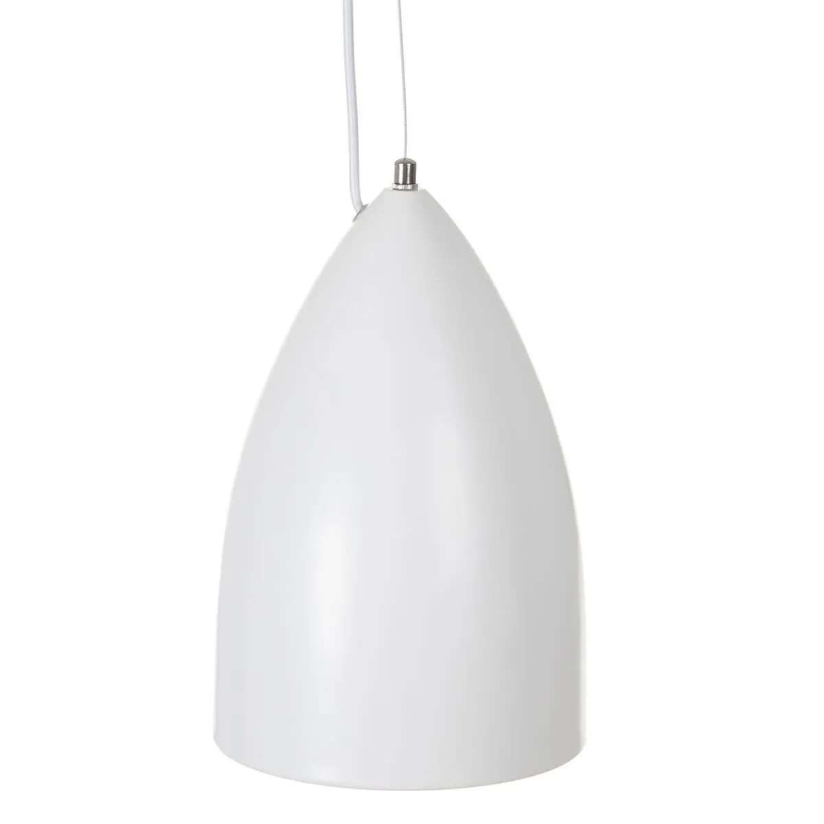 Lampadario Alluminio Bianco 20 x 20 x 30 cm