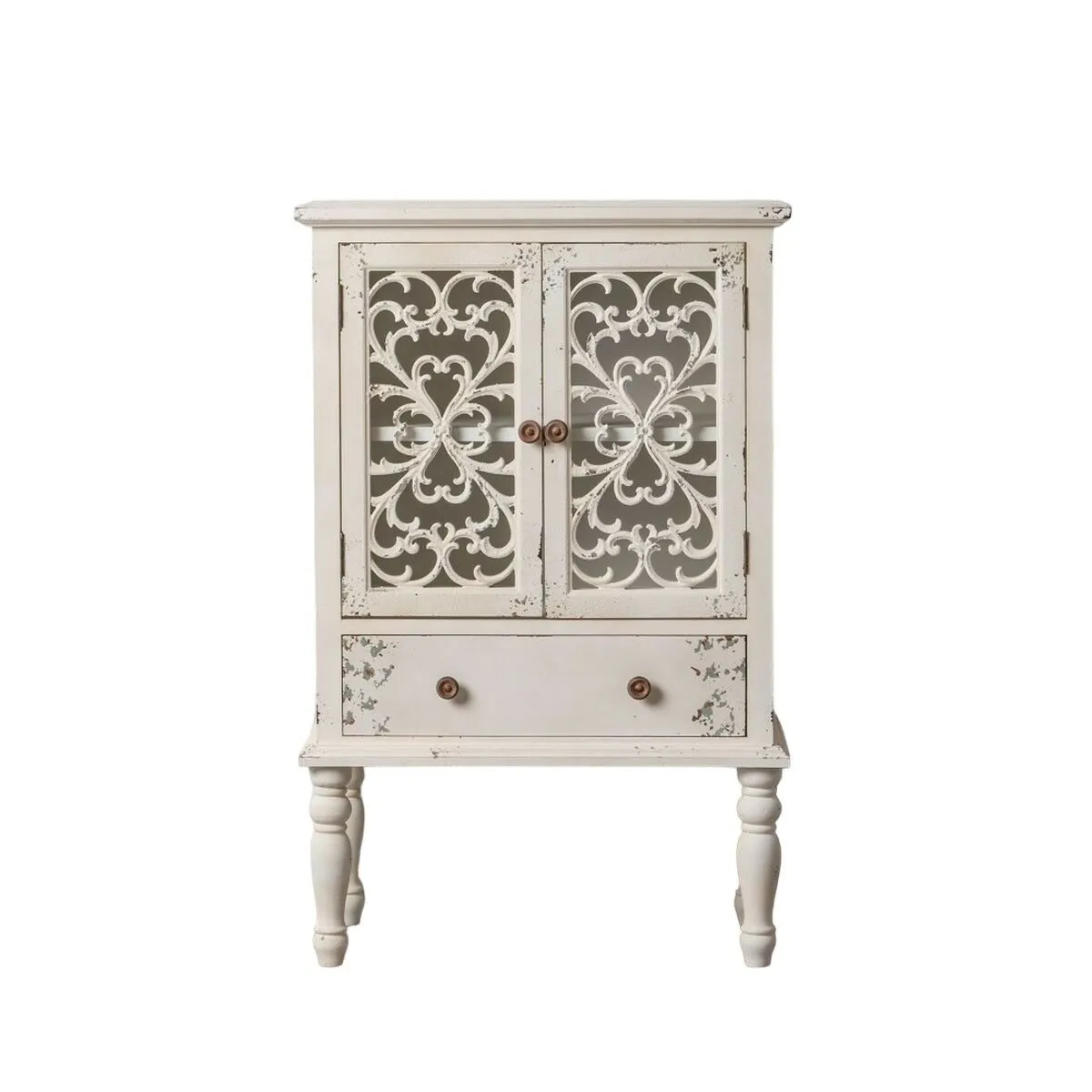 Armadio SHABBY CHIC 71 x 40 x 111 cm Bianco Legno di abete Legno MDF