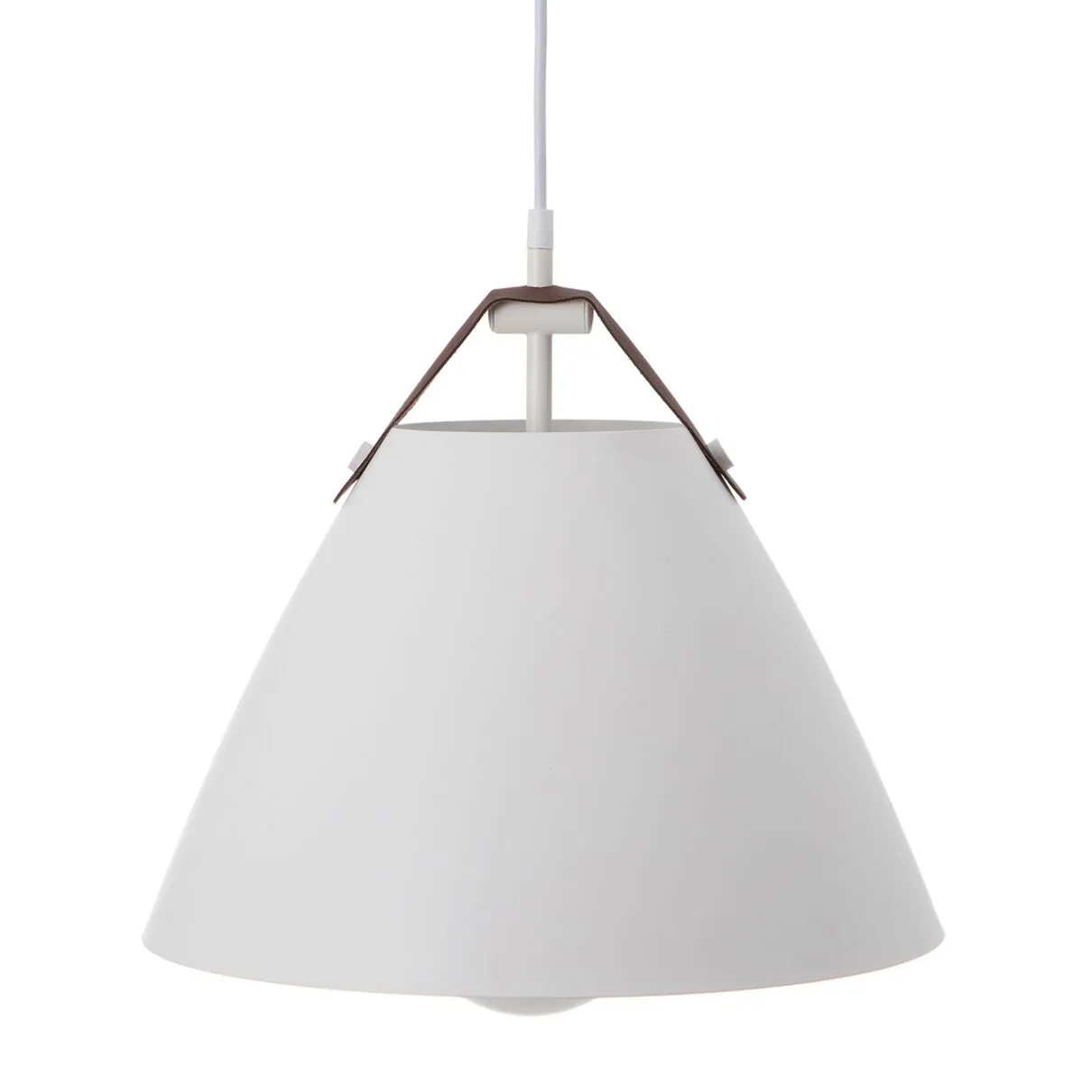 Lampadario Metallo Bianco Ø 13 cm 36 x 36 x 38 cm