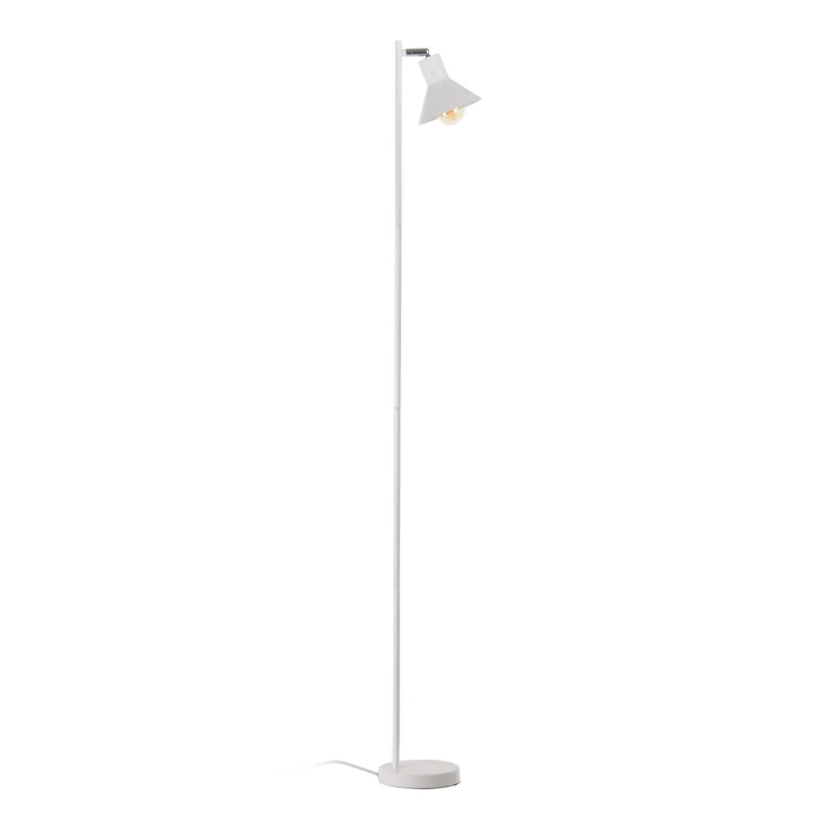 Lampada da Terra 15,5 x 15,5 x 143 cm Metallo Bianco