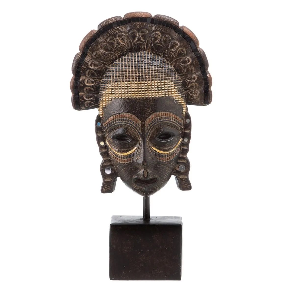 Statua Decorativa Marrone Africana 20 x 10 x 39,5 cm