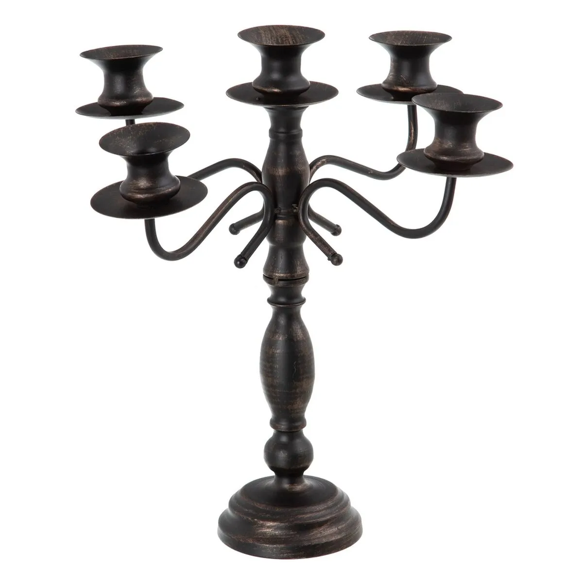 Candelabro Nero Metallo 42 x 42 x 42 cm