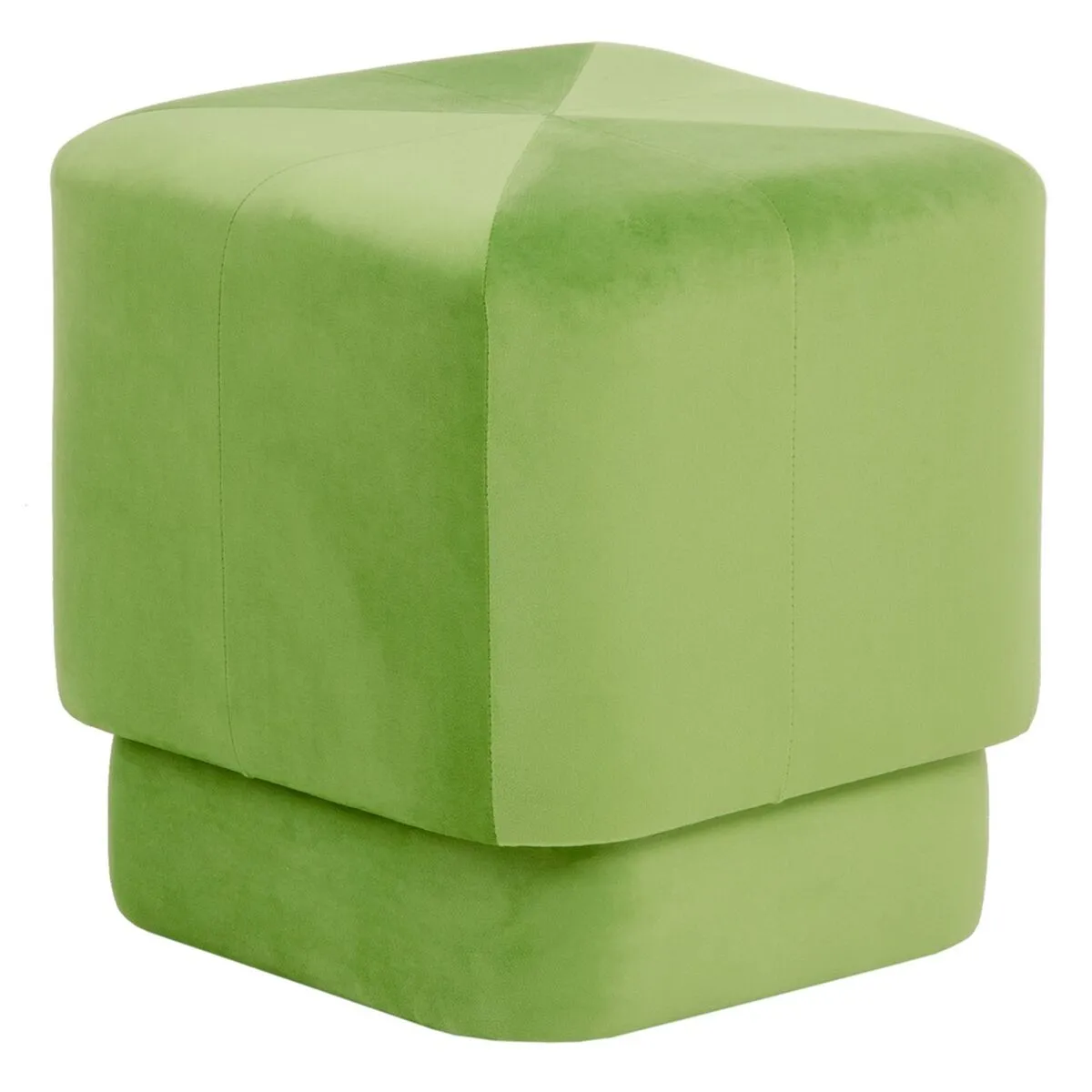 Puff Tessuto Sintetico Legno 40 x 40 x 40 cm Verde