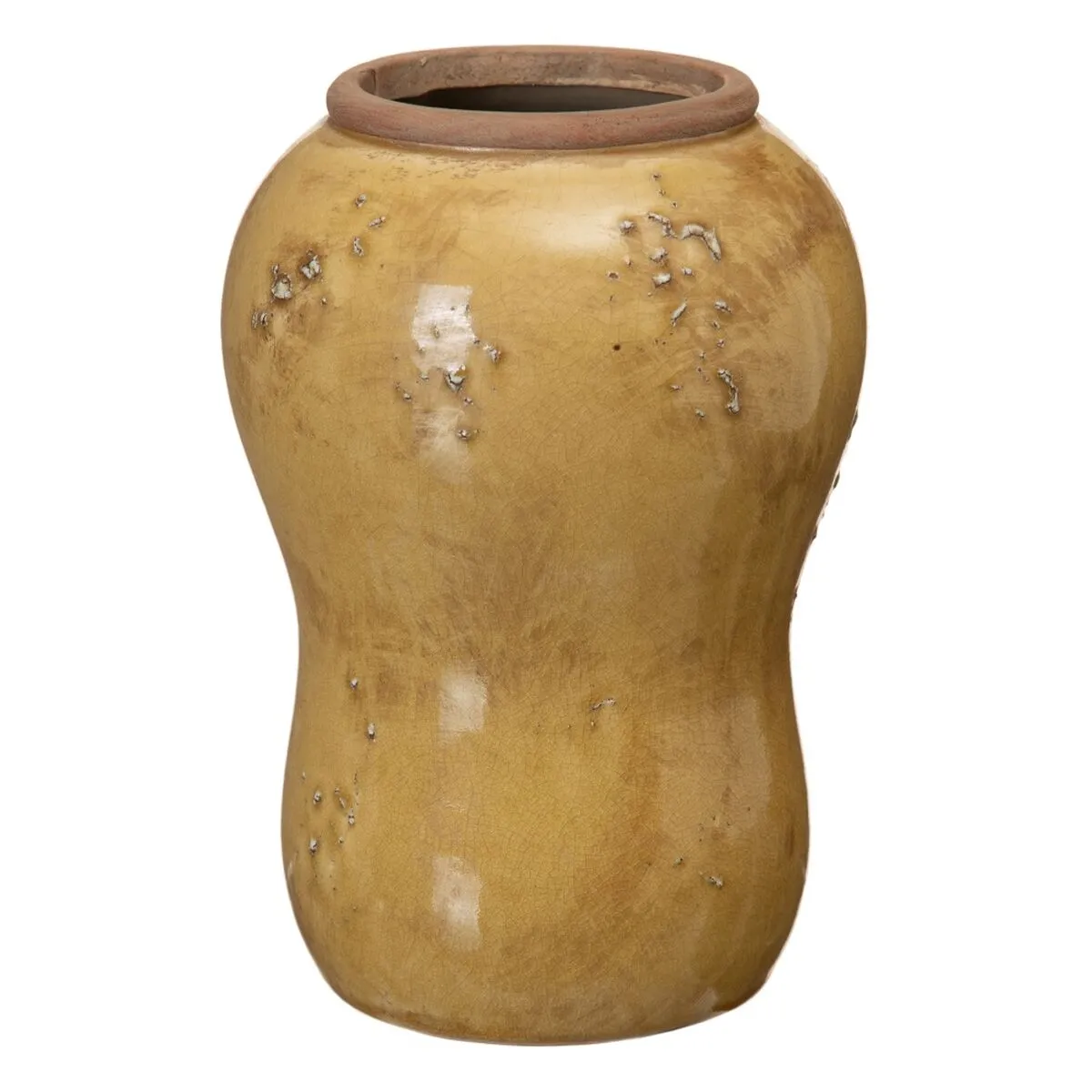 Vaso 14,5 x 14,5 x 21,5 cm Ceramica Senape