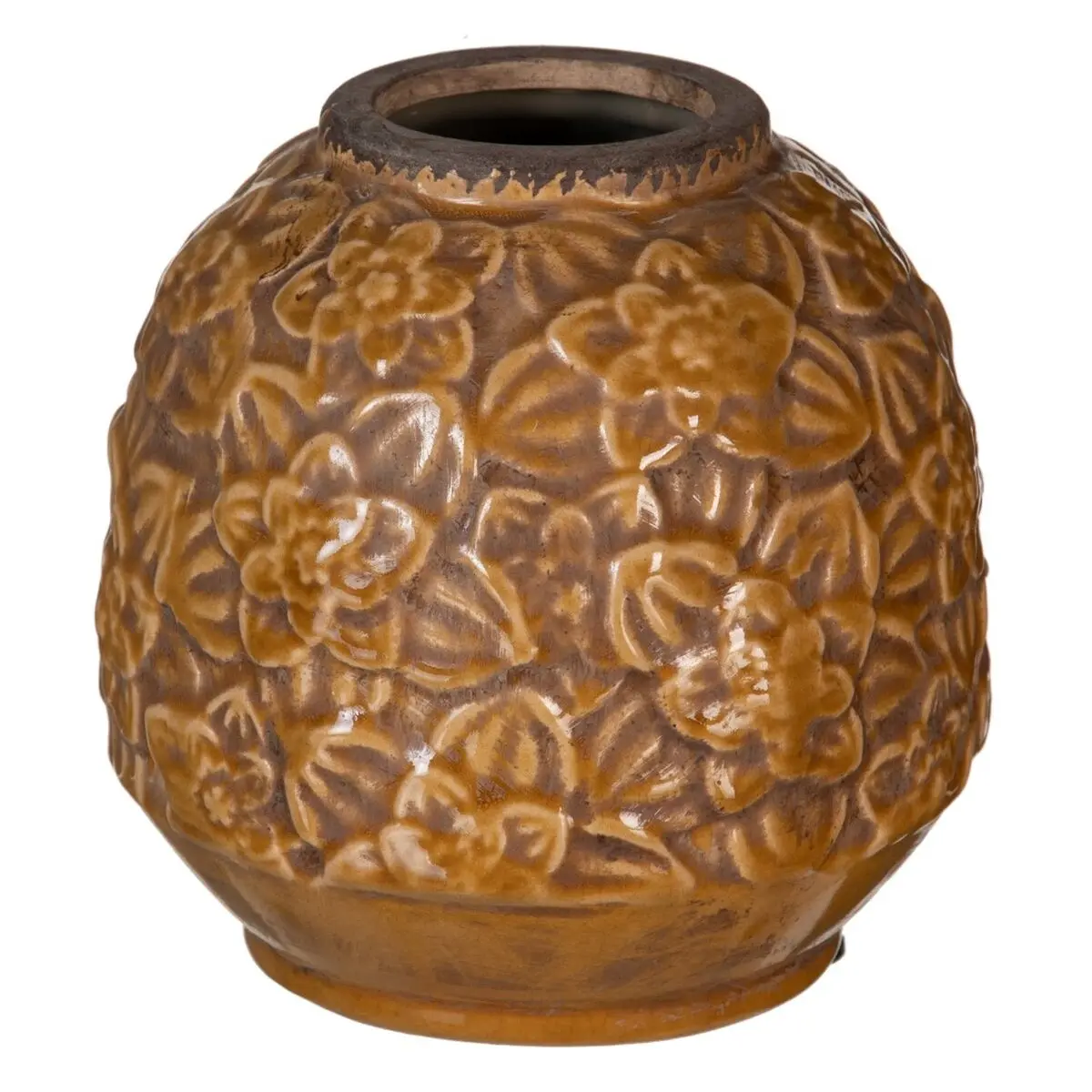 Vaso Marrone Ceramica 16,5 x 16,5 x 16 cm