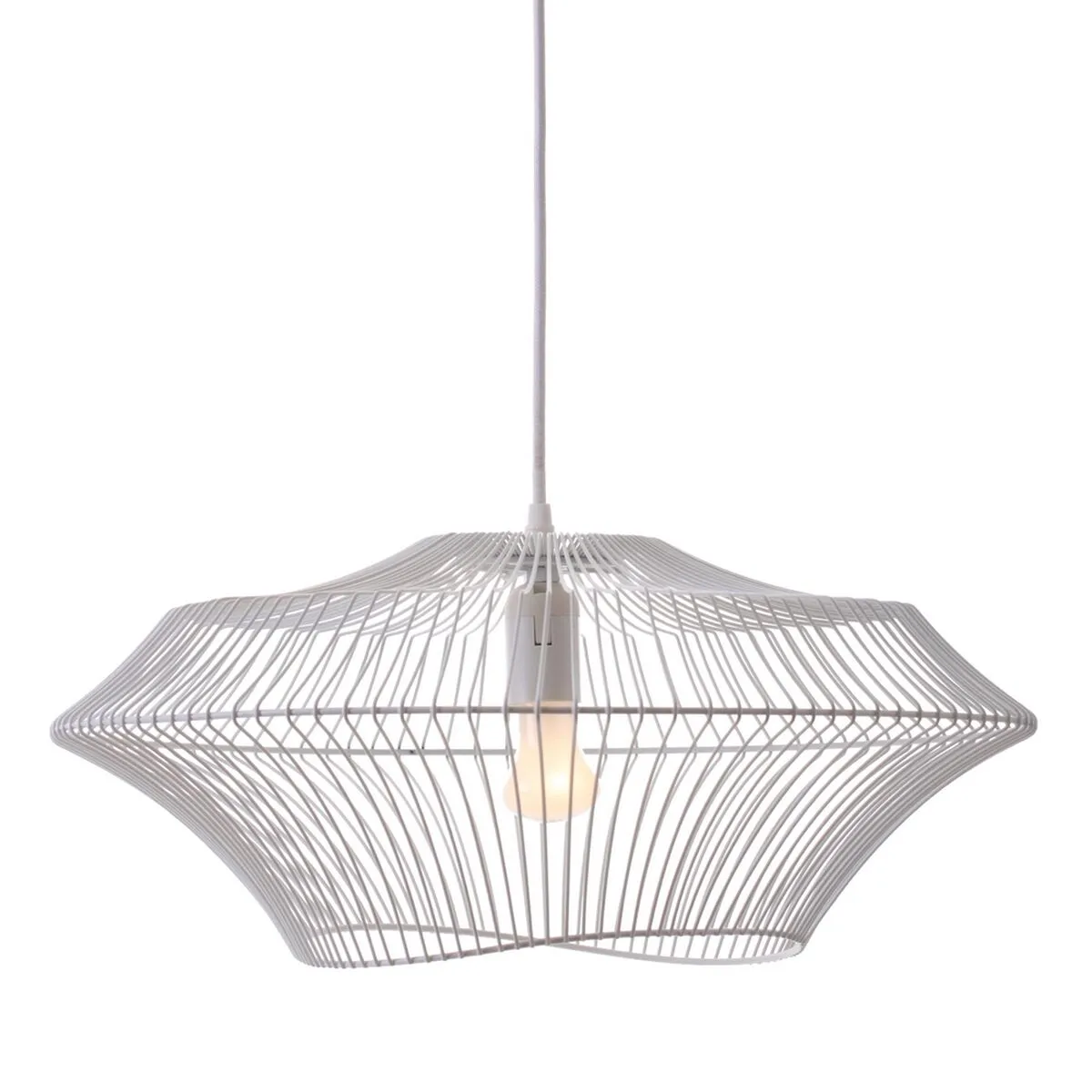 Lampadario 48,5 x 48,5 cm Metallo Bianco