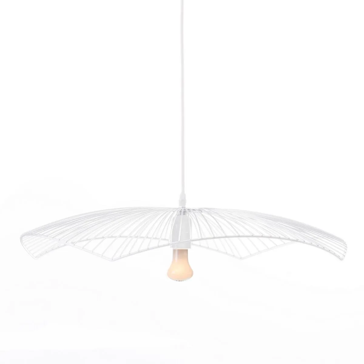 Lampadario Metallo Bianco 58 x 58 cm