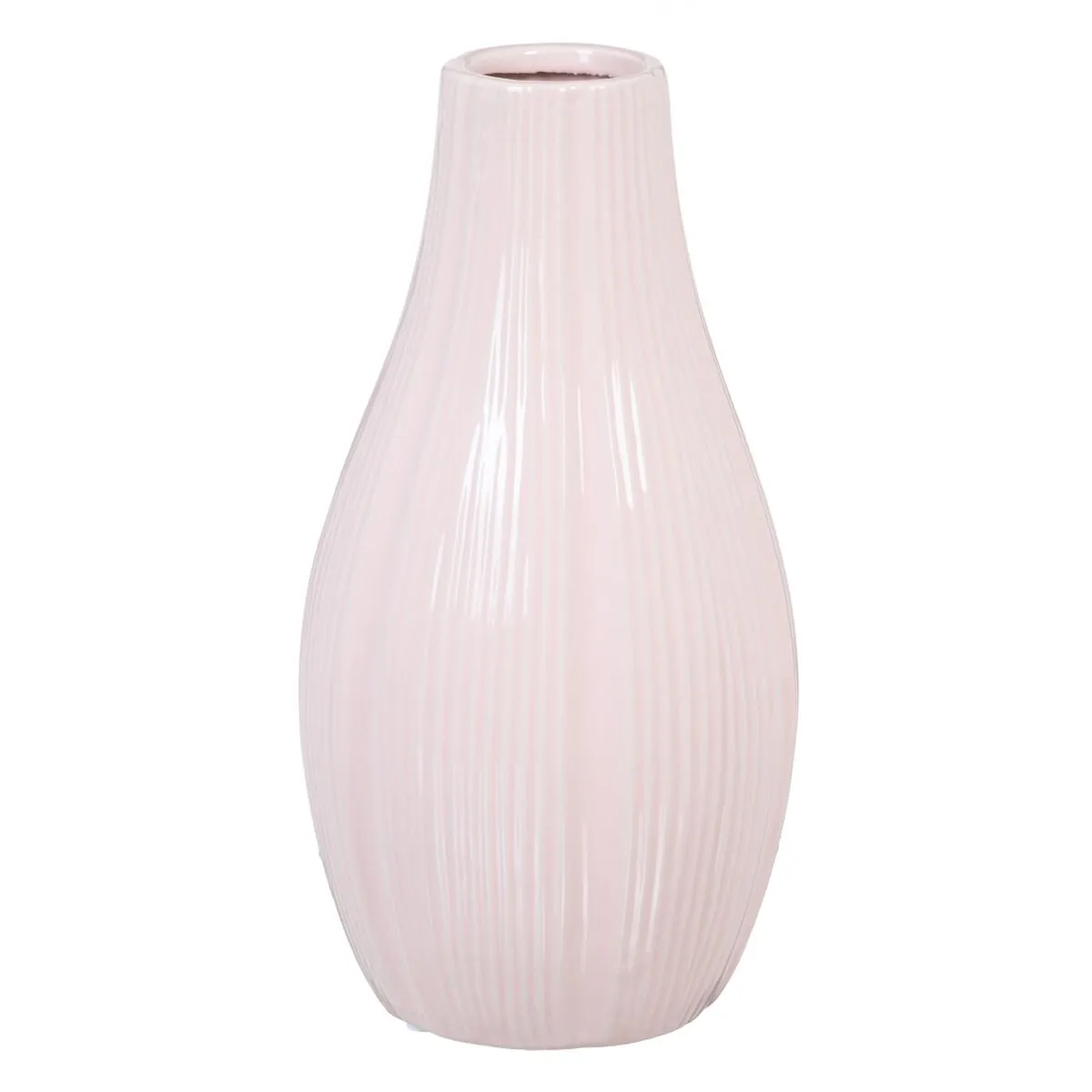 Vaso 13 x 13 x 25,5 cm Ceramica Rosa