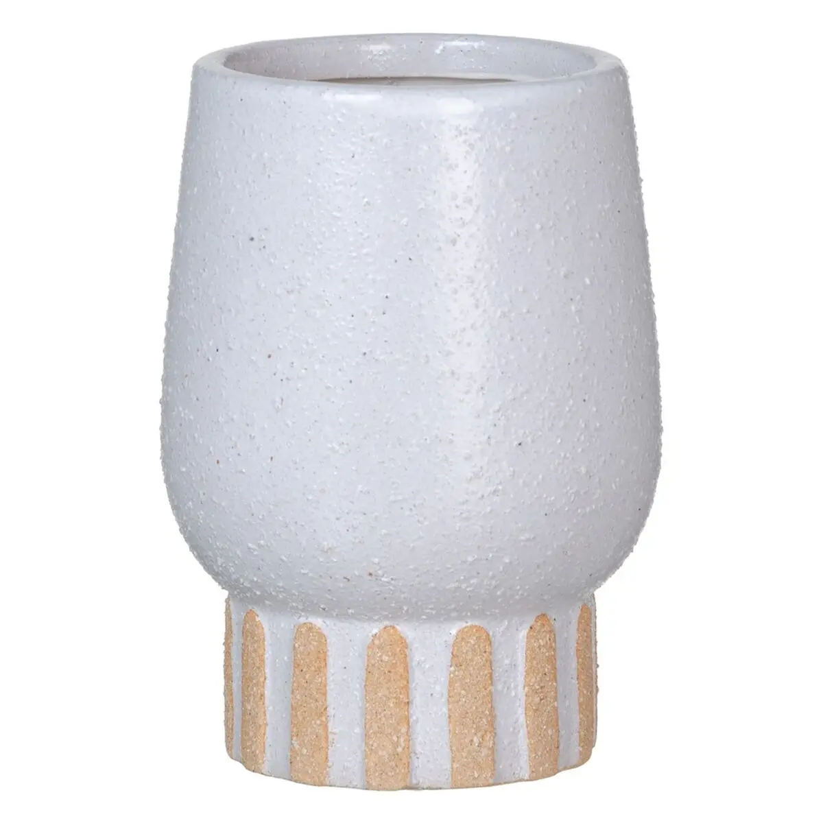 Vaso Bianco Ceramica 12,5 x 12,5 x 18 cm