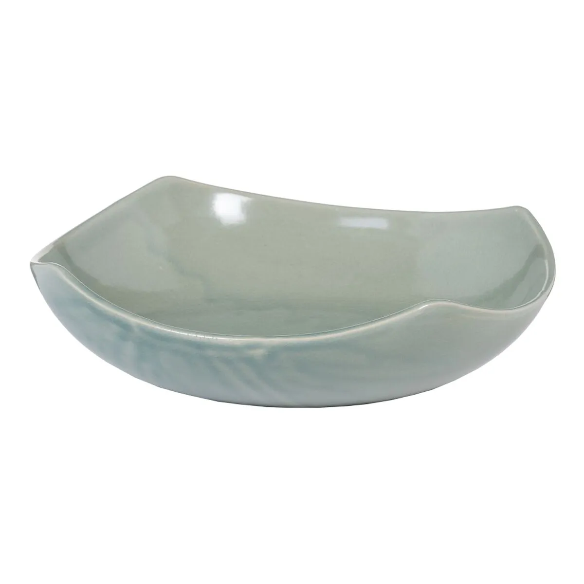 Centrotavola 29,5 x 29,5 x 8 cm Ceramica Azzurro Chiaro