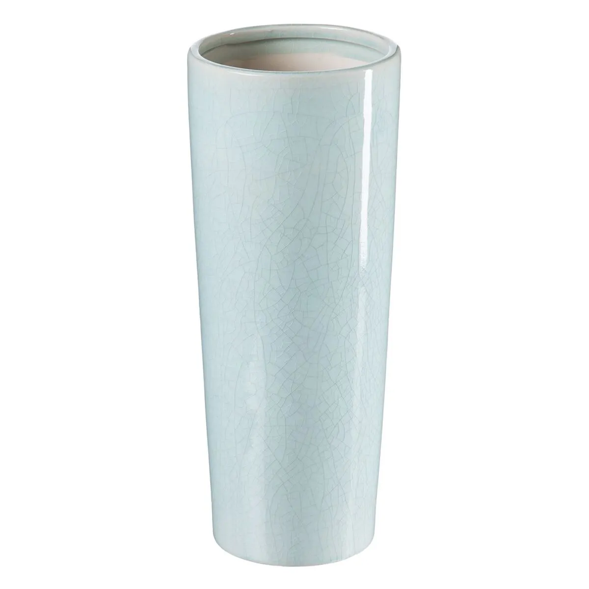 Vaso 13 x 13 x 33 cm Ceramica Turchese