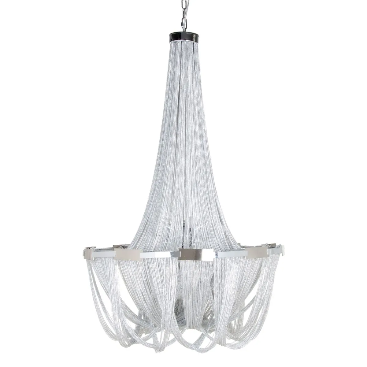 Lampadario 80 x 80 x 120 cm Metallo Argento