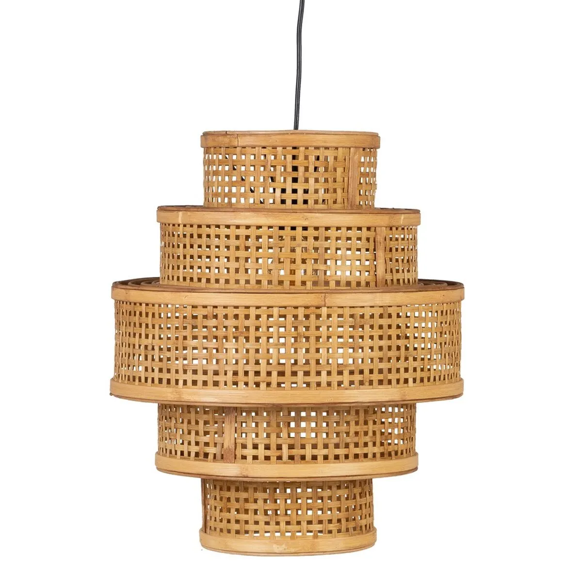 Lampadario Naturale Bambù 41 x 41 x 48 cm