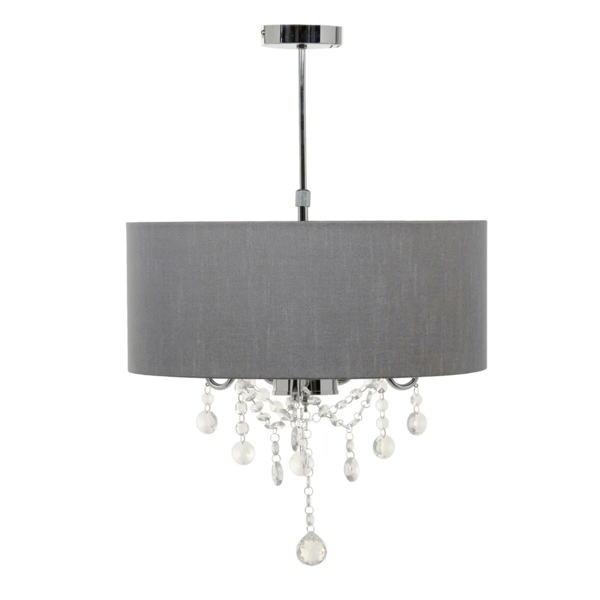 Lampadario 44 x 44 x 65 cm Grigio Metallo Ø 44 cm