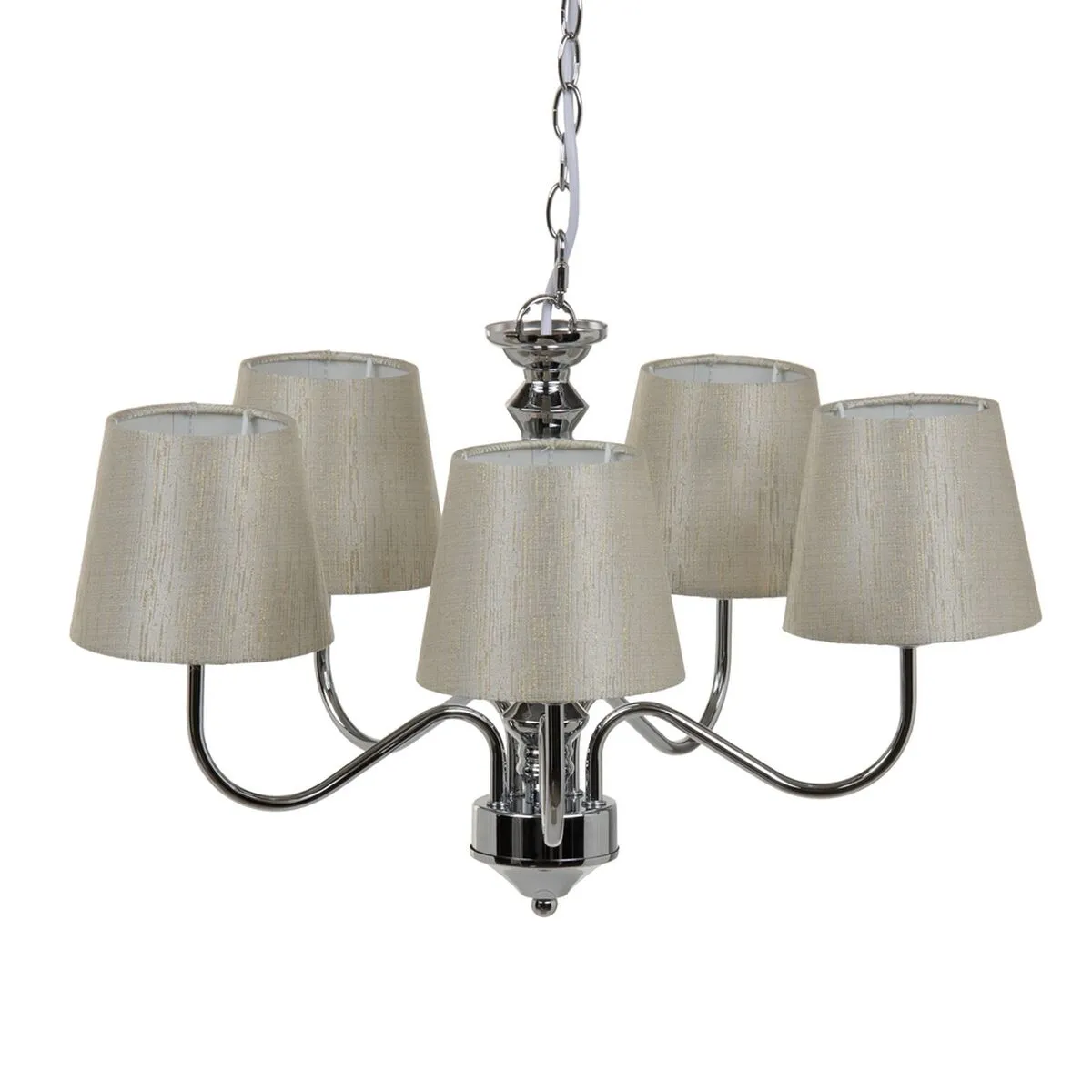 Lampadario Ø 14 cm 51 x 51 x 85 cm Metallo Argento