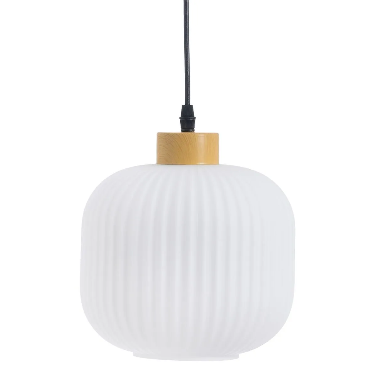 Lampadario Cristallo Naturale Metallo Bianco 20 x 20 x 30 cm