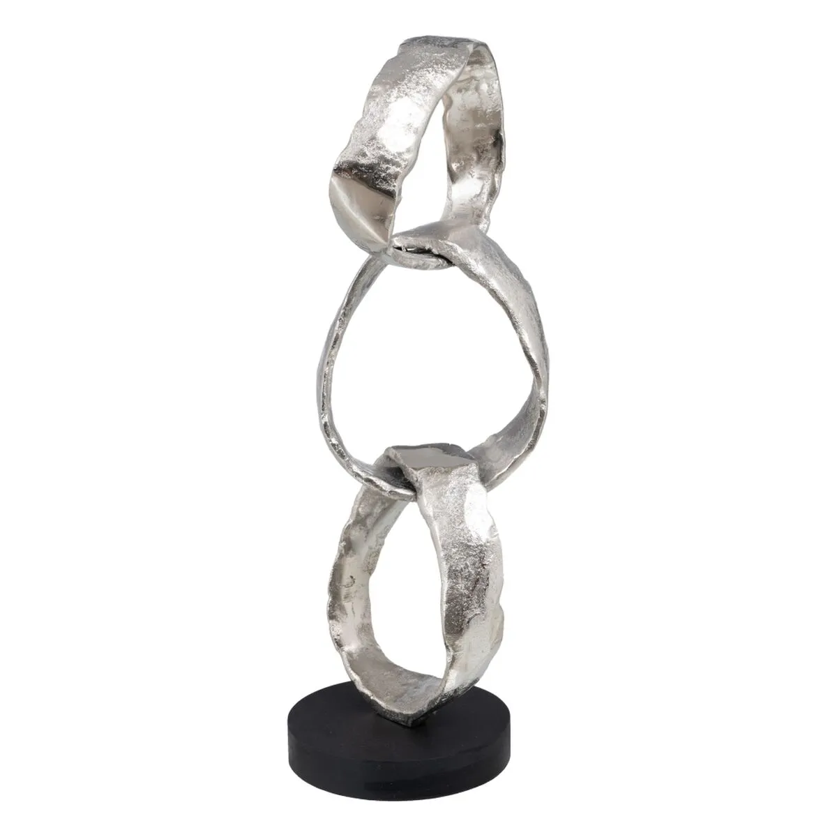 Statua Decorativa 18 x 15 x 47 cm Nero Argento