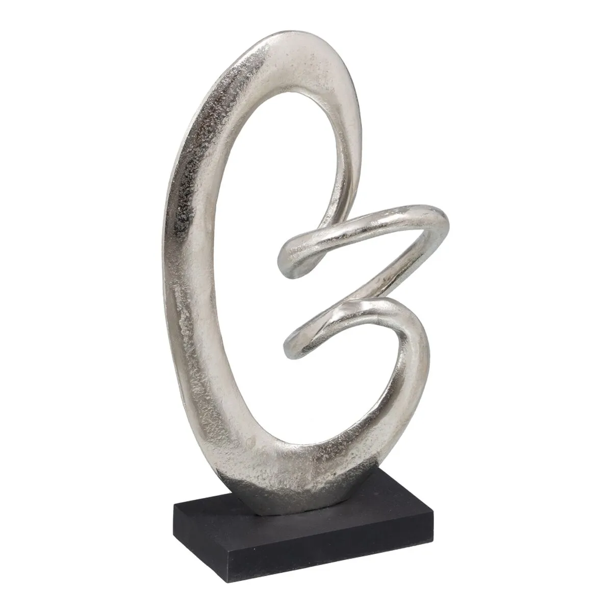 Statua Decorativa 18,5 x 8 x 34 cm Nero Argento