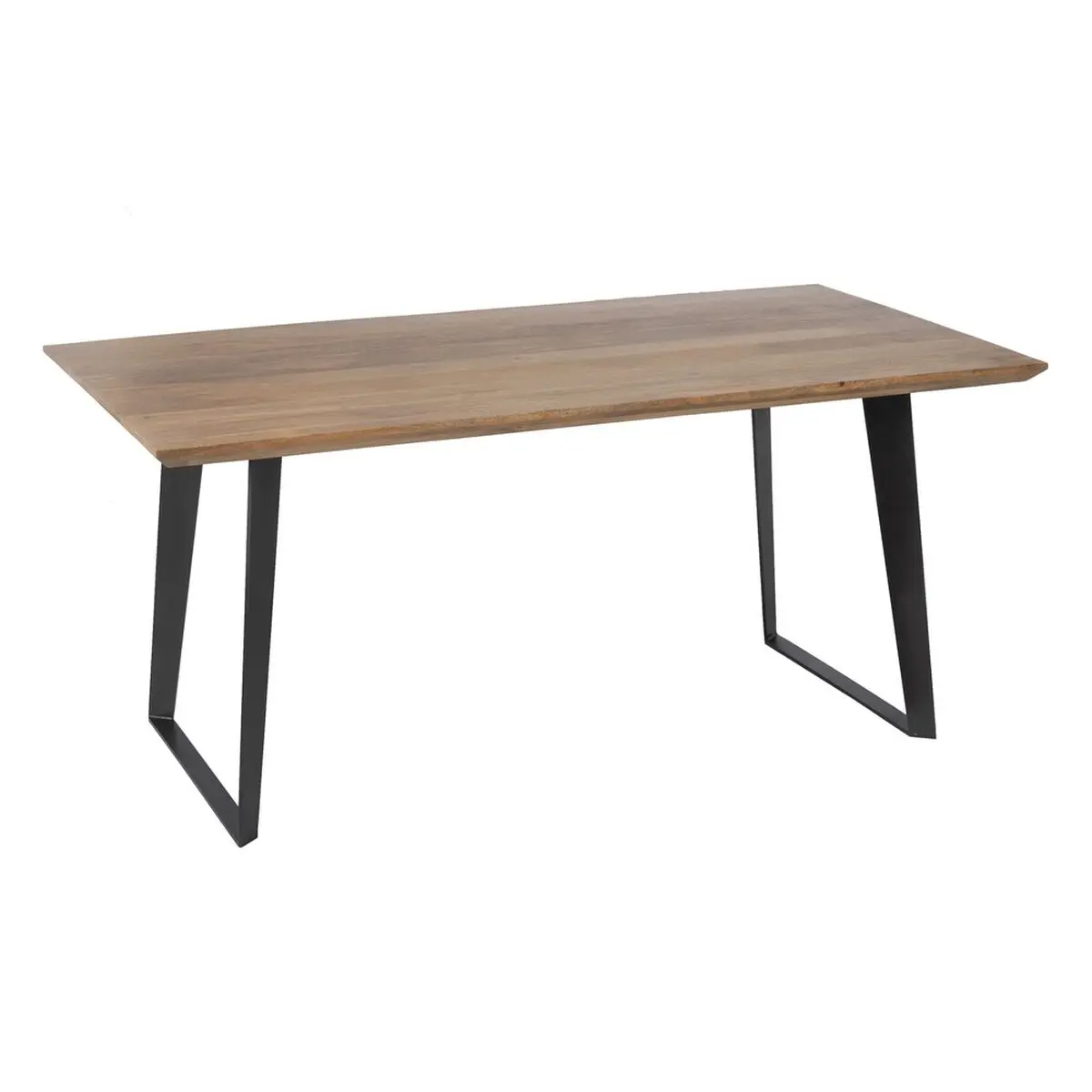 Tavolo da Pranzo Nero Naturale Ferro Legno di mango 170 x 90 x 76 cm