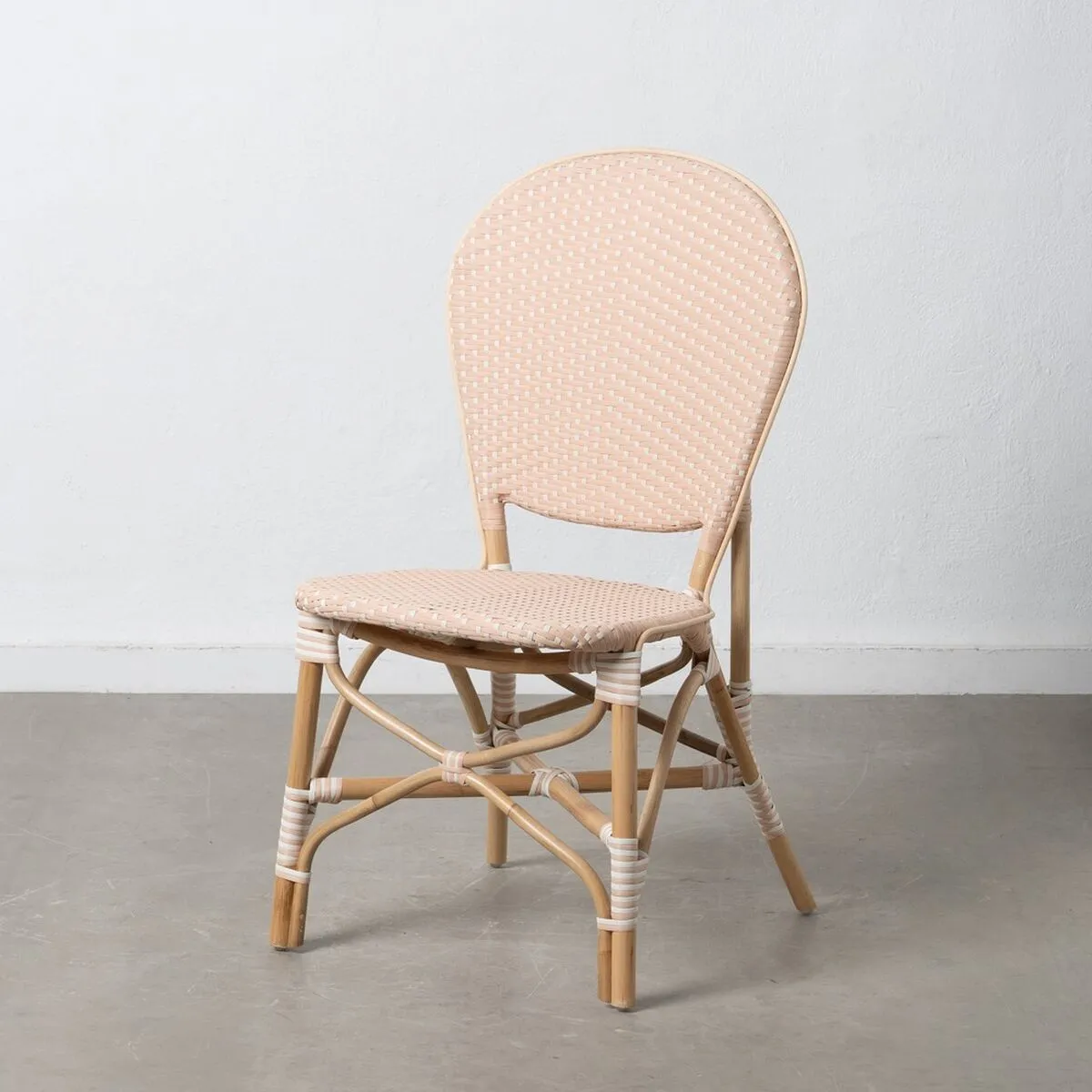 Sedia da Sala da Pranzo 47 x 54 x 93 cm Naturale Beige Rattan