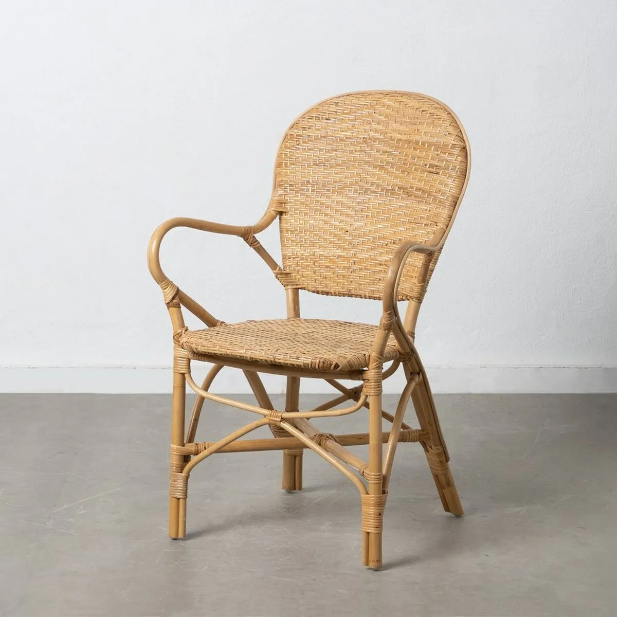 Sedia da Sala da Pranzo 57 x 62 x 90 cm Naturale Rattan