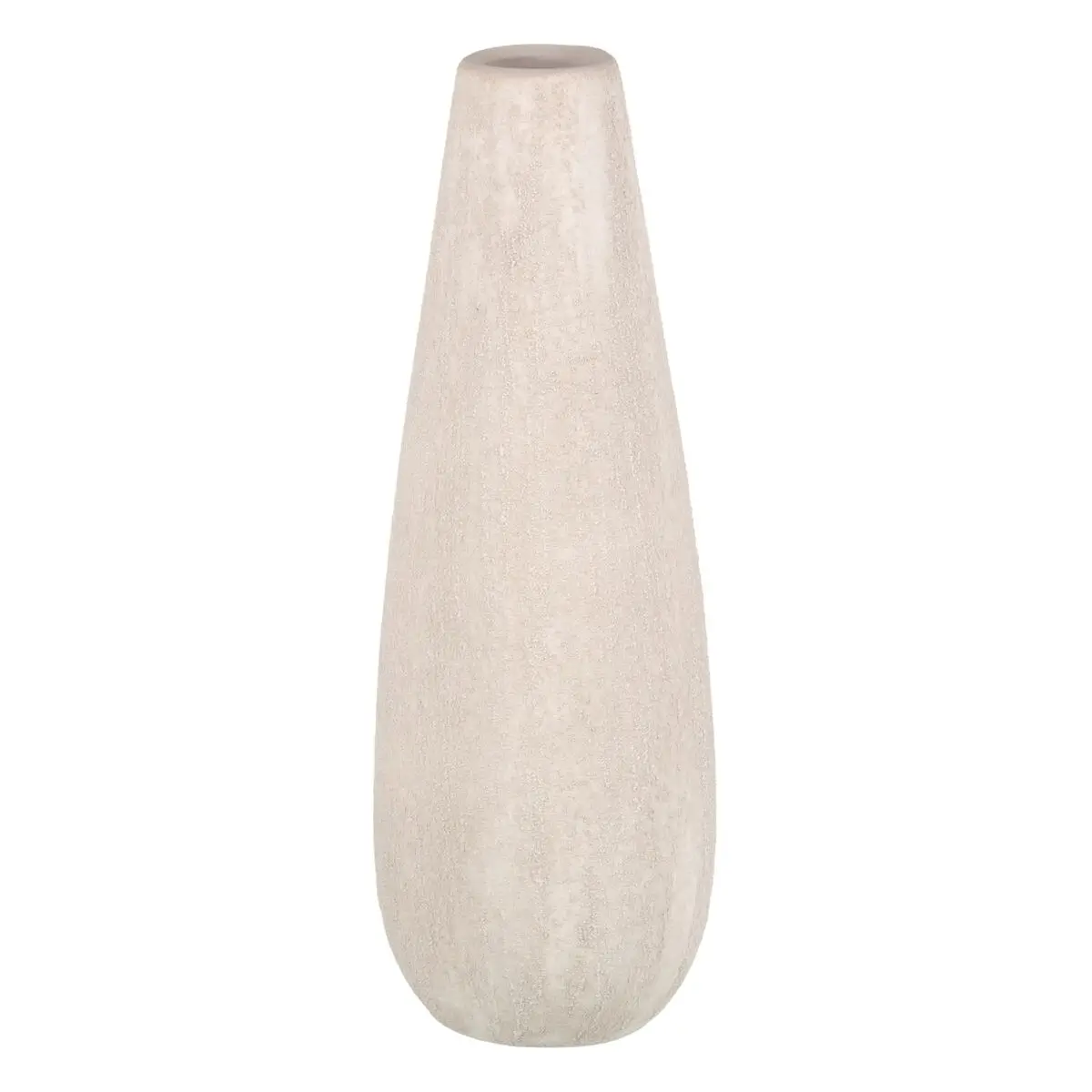 Vaso 17 x 17 x 51,5 cm Ceramica Crema