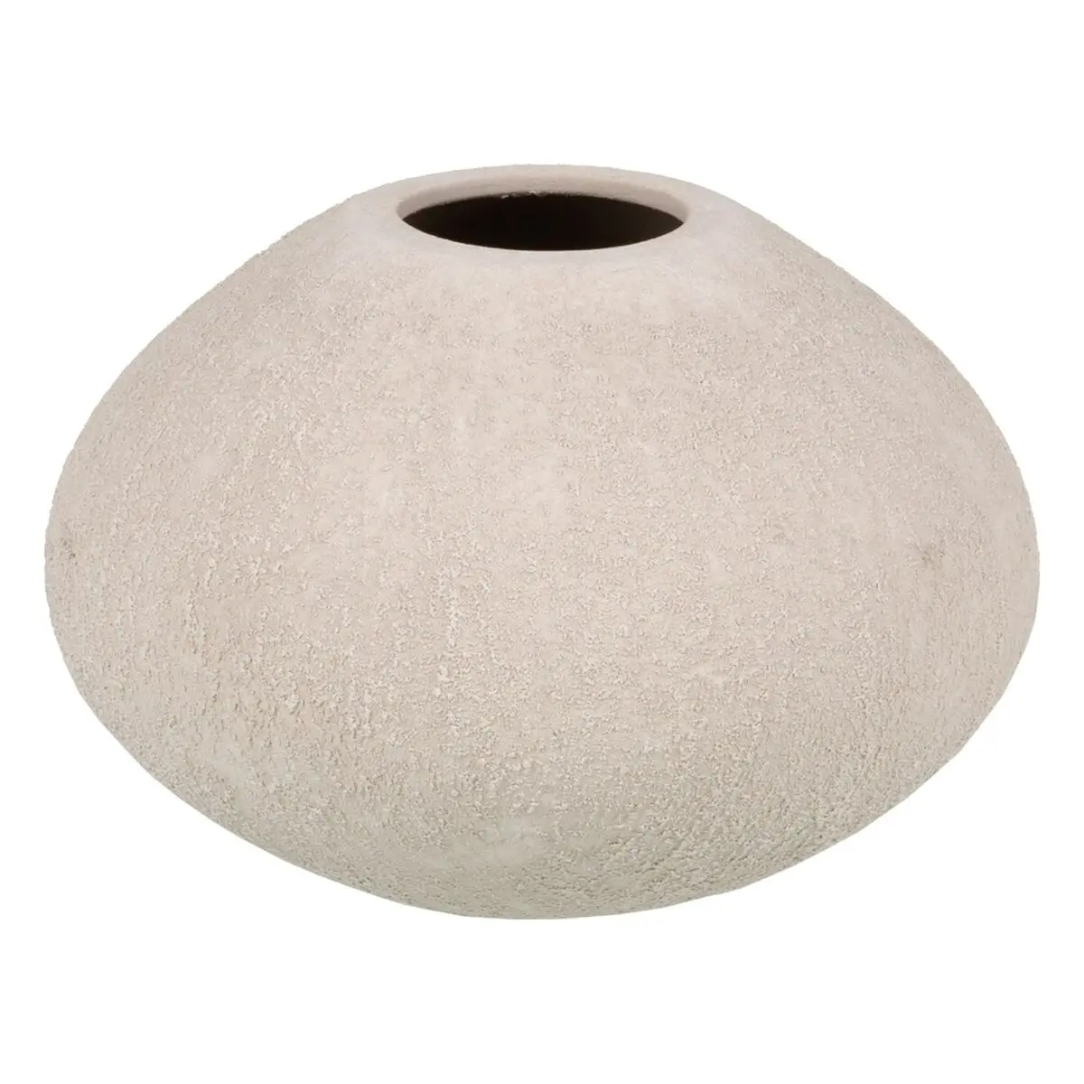 Vaso Crema Ceramica Sabbia 24 x 24 x 17 cm