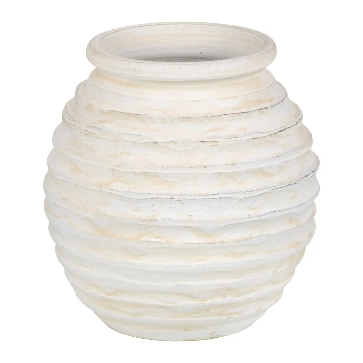 Vaso Crema Ceramica 29 x 29 x 31 cm