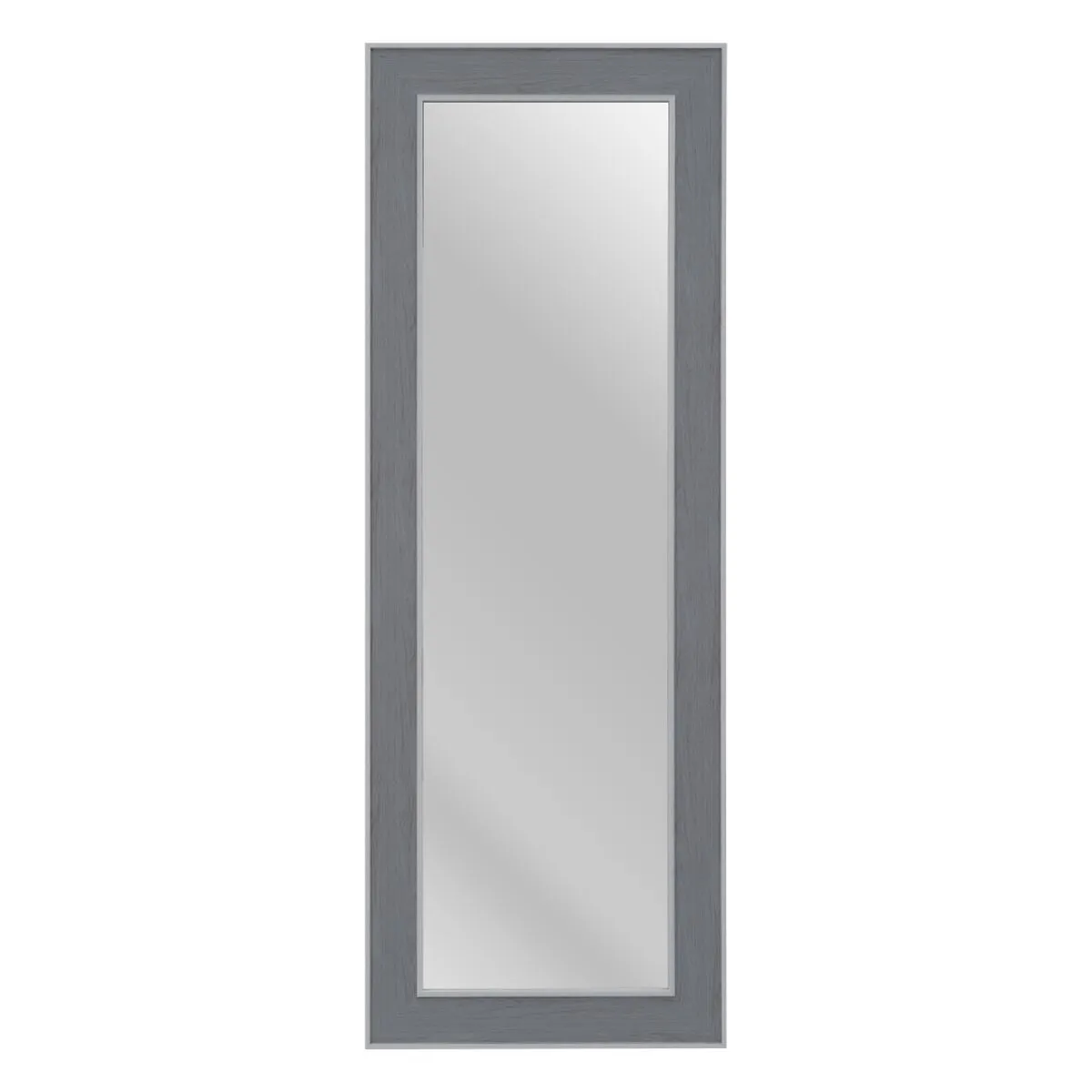 Specchio 56 x 2 x 156 cm Grigio Legno Bianco