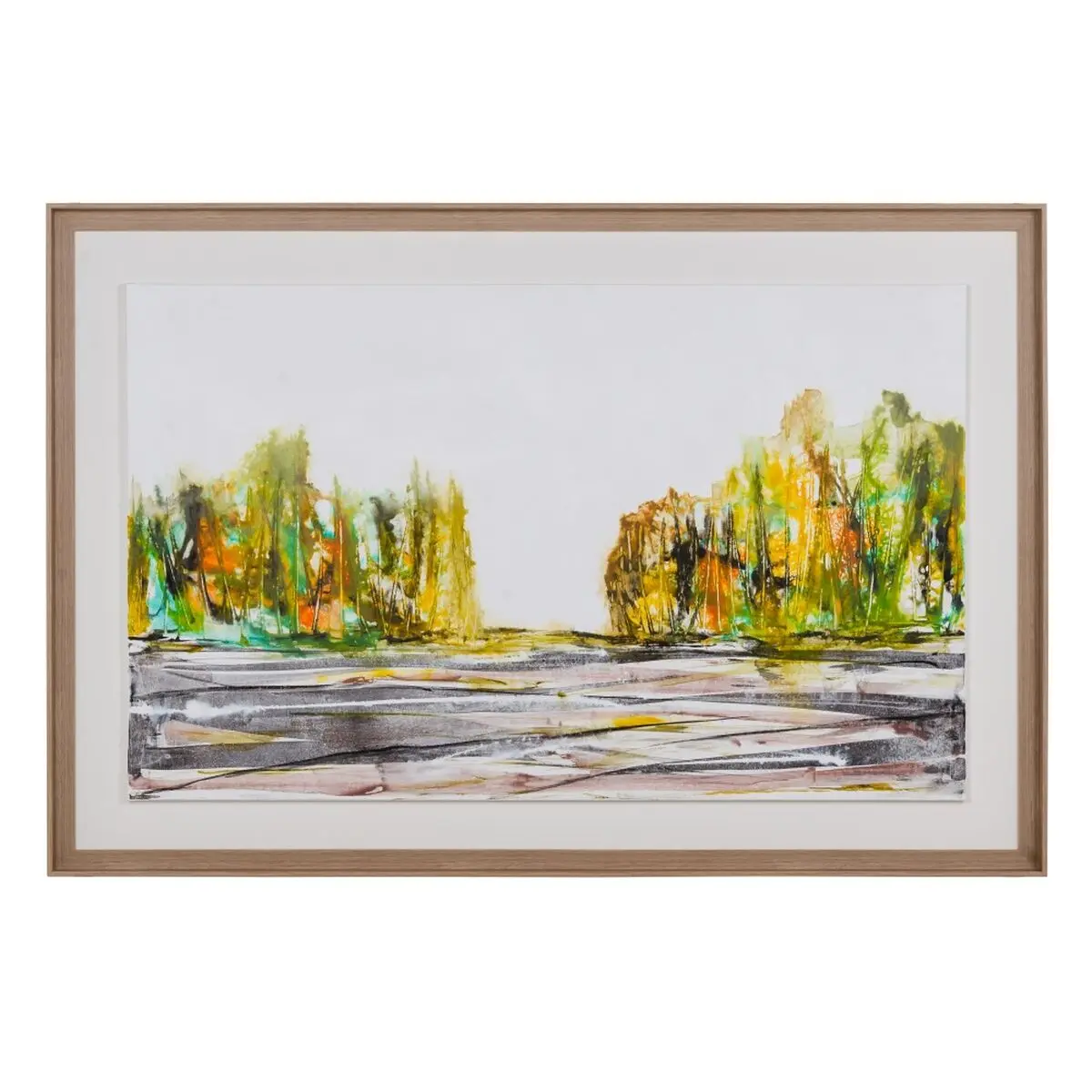 Quadro Multicolore Naturale Astratto 146 x 4 x 96 cm