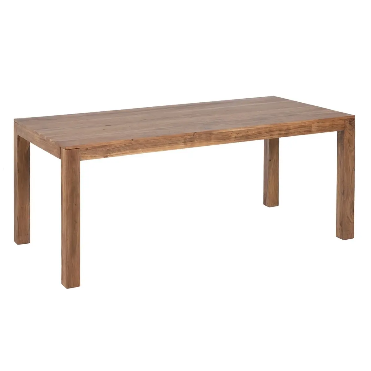 Tavolo da Pranzo LENNOX Naturale Ferro Legno di acacia 180 x 90 x 76 cm