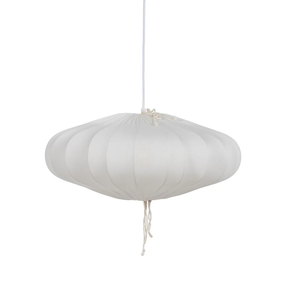 Lampadario Bianco Cotone 220-240 V 49,5 x 49,5 x 20 cm